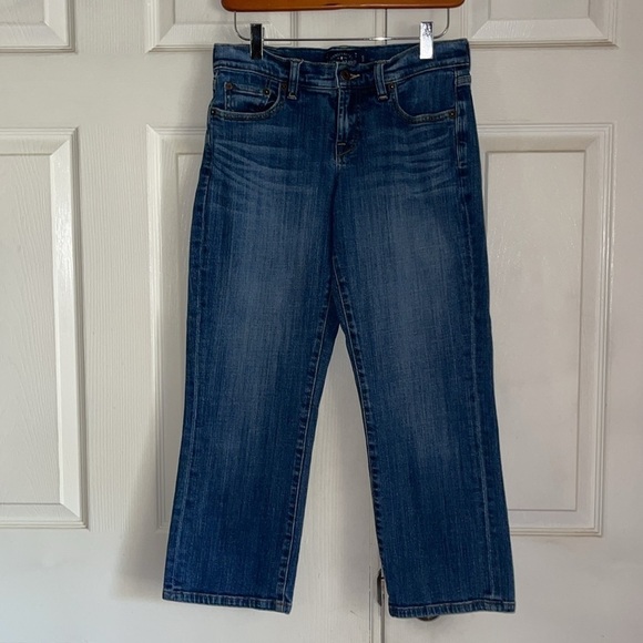 Lucky Brand Medium Wash Easy Rider Crop Jeans - Picture 3 of 11